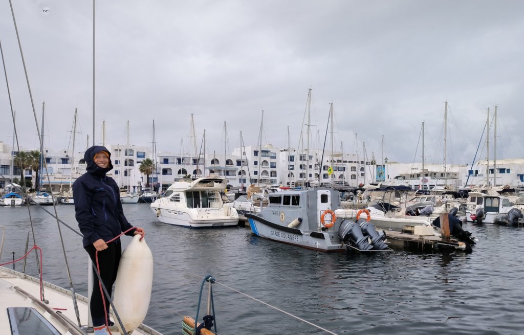 Einfahrt in den Hafen von Monastir.