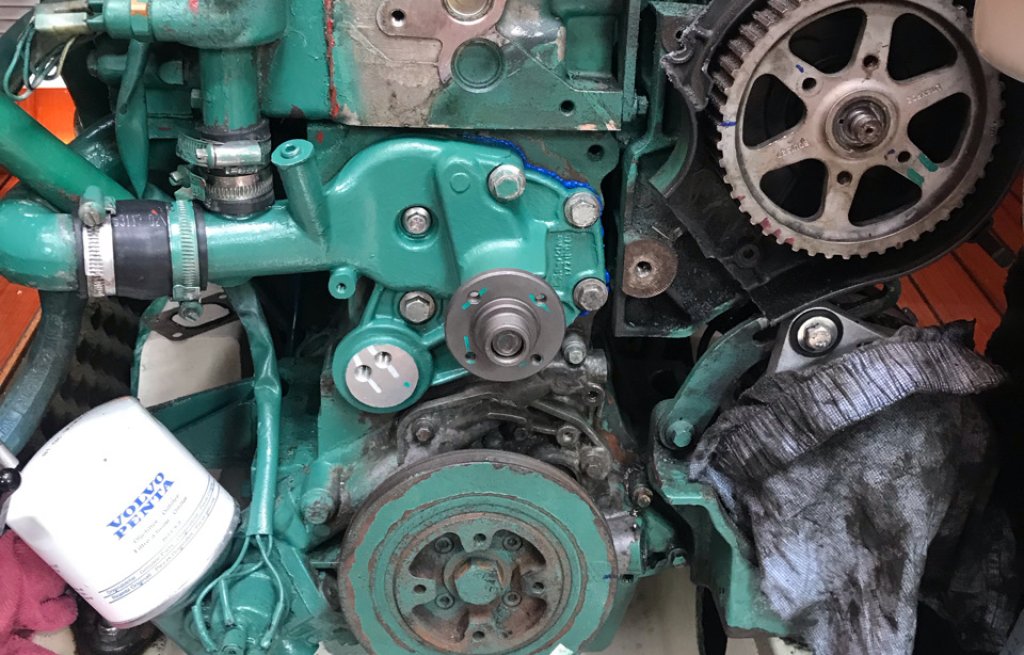 Die neue Pumpe ist drin und sieht wunderschön aus.