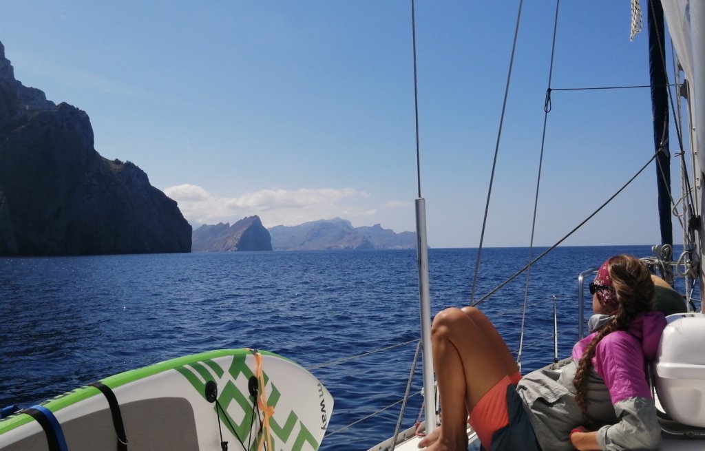 Entlang der Nordküste Mallorcas.