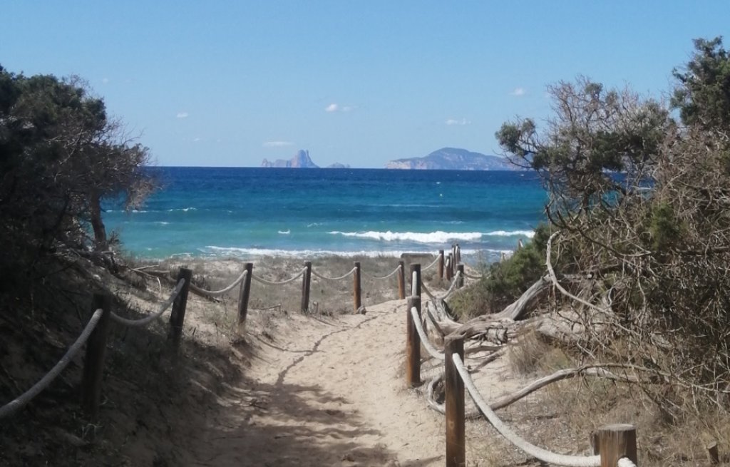 Spaziergang auf Formentera.