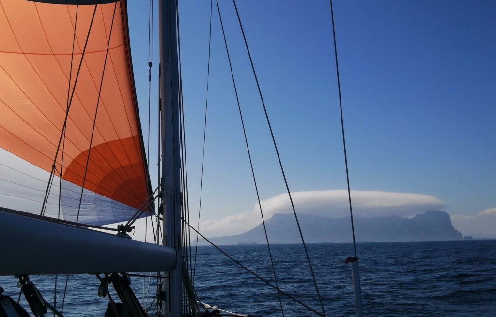 Anfahrt auf Gibraltar.