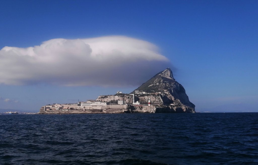 Der Charakteristische Felsen von Gibraltar.