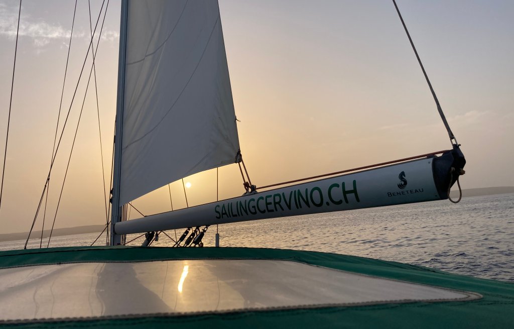 Anfahrt auf Palmeira in den frühen Morgenstunden.