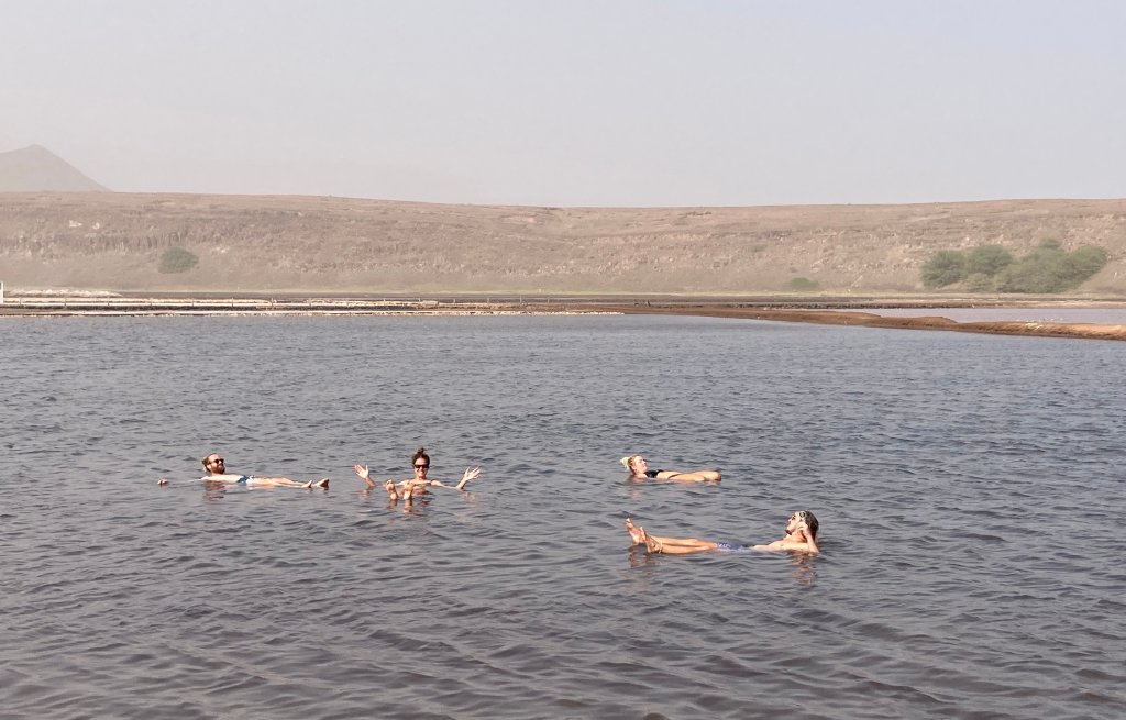 Chillen im salzigen Salzwasser.