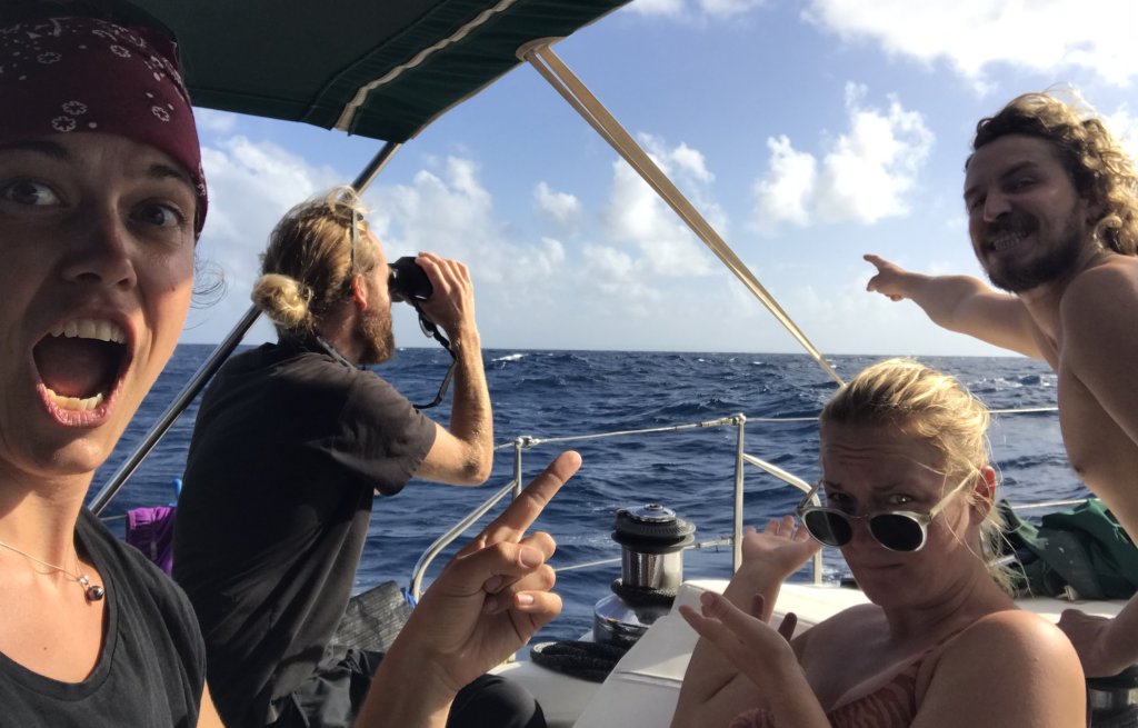 Land in Sicht!! Crew Foto Tag 16.