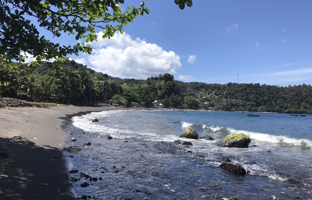 Die Bucht von Chateaubelair.