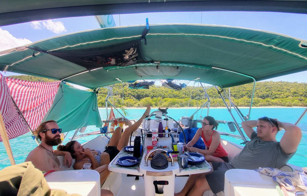 Gemütlicher Morgen in Marie-Galante.