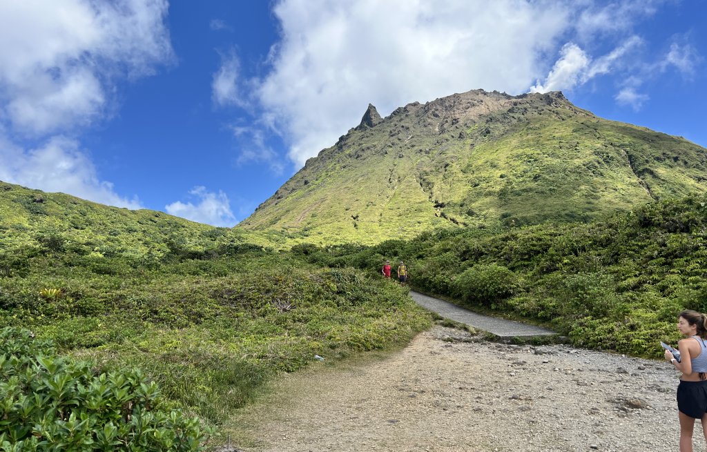 La Souffrière - hier geht's hoch.