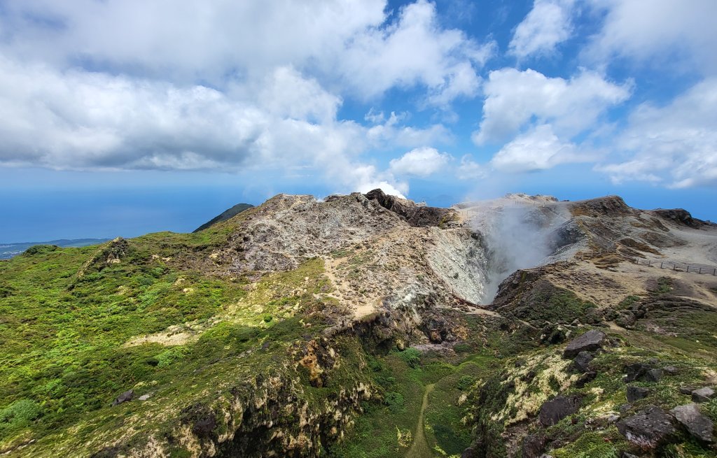 Am Krater angekommen.
