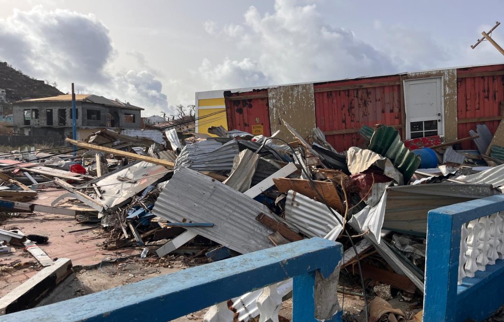 Ein Bild der Zerstörung auf Union Island.