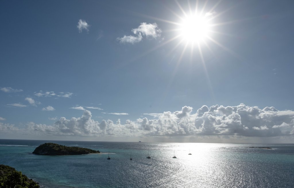 Tobago Cays von oben.