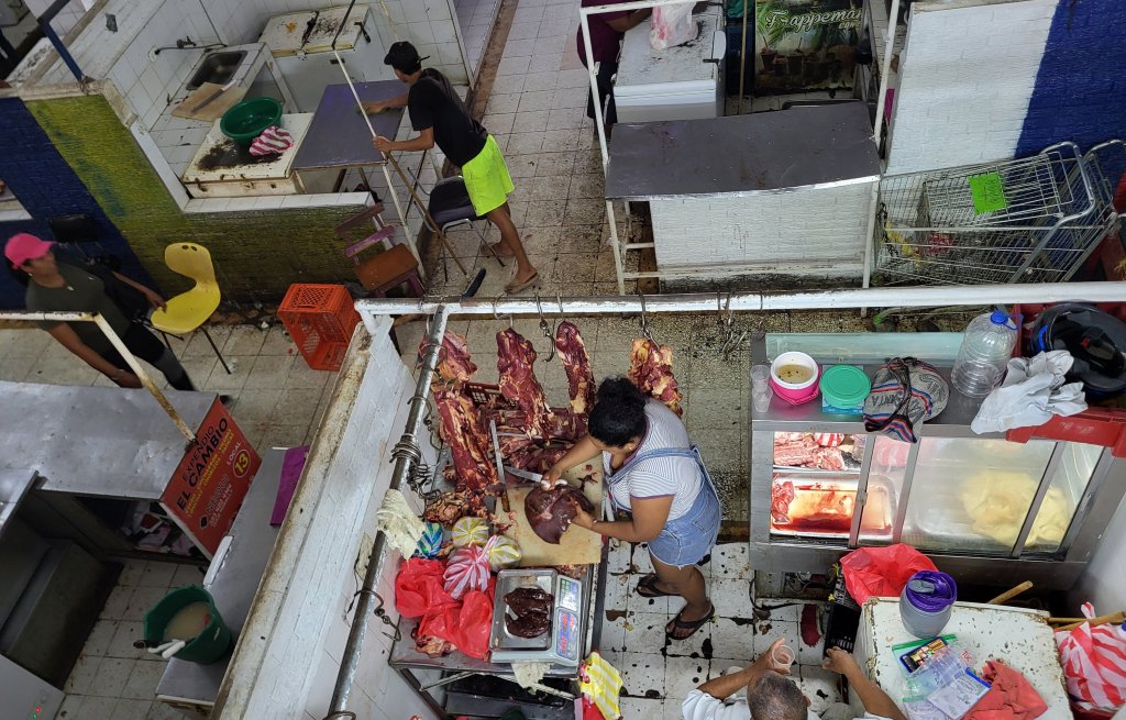 Die Fleisch-Ecke im Stadtmarkt.