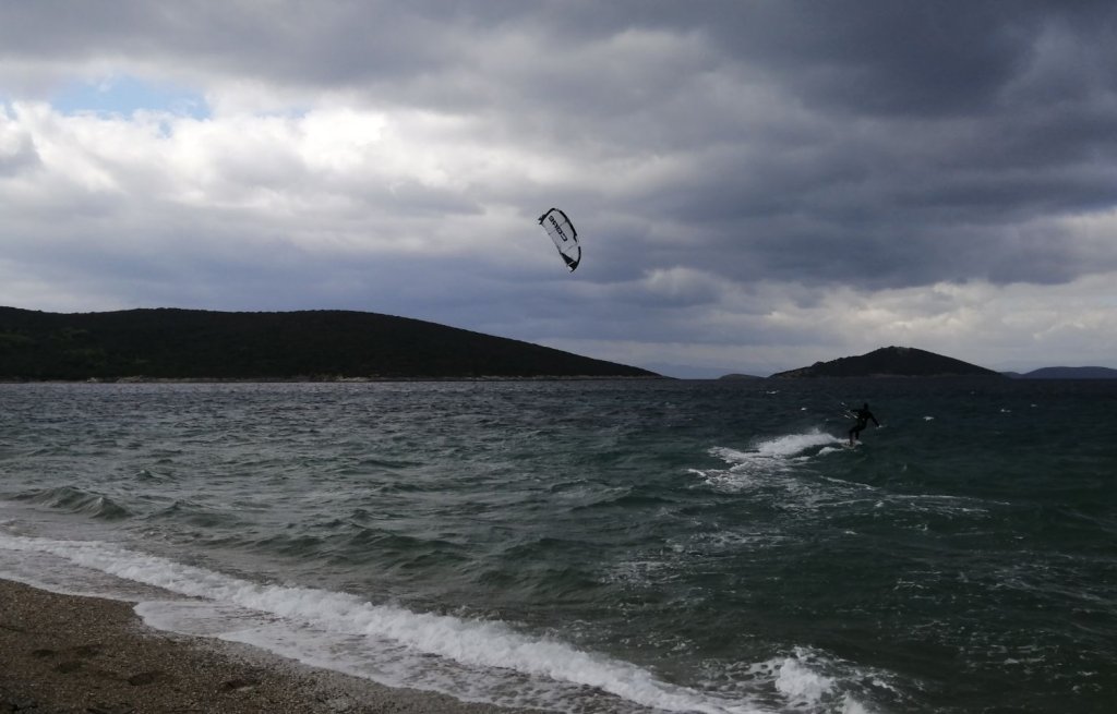 Kitesession in Marmari.