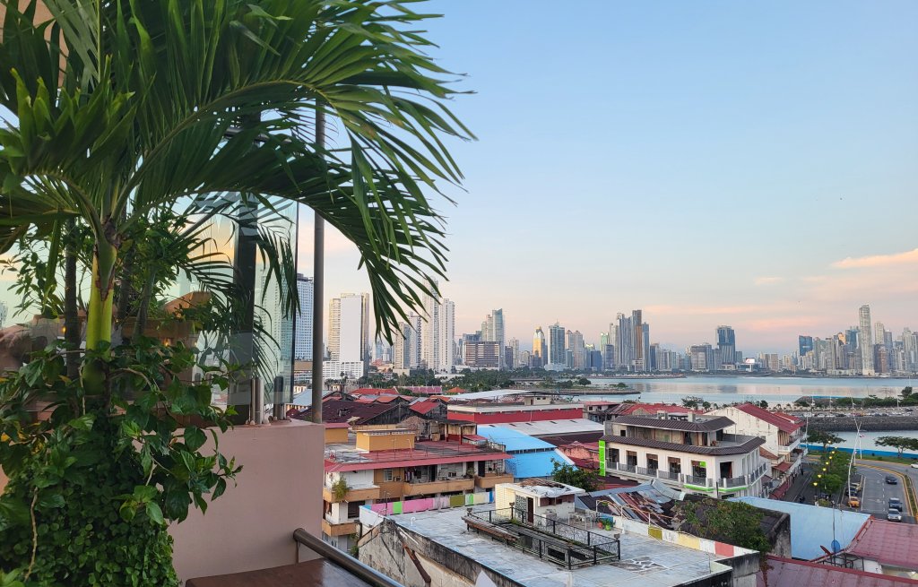 Die Skyline von Panama City.