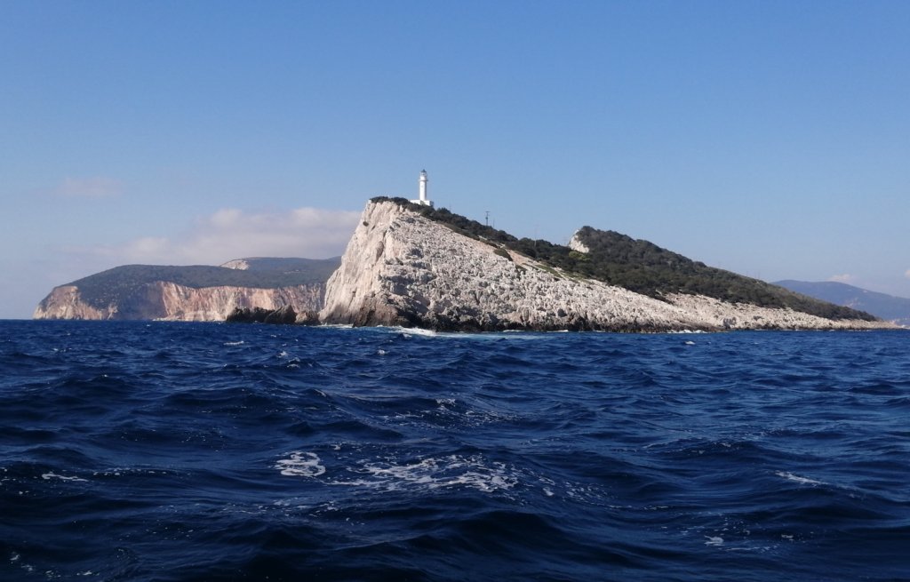 Leuchtturm an der Südspitze Lefkadas.