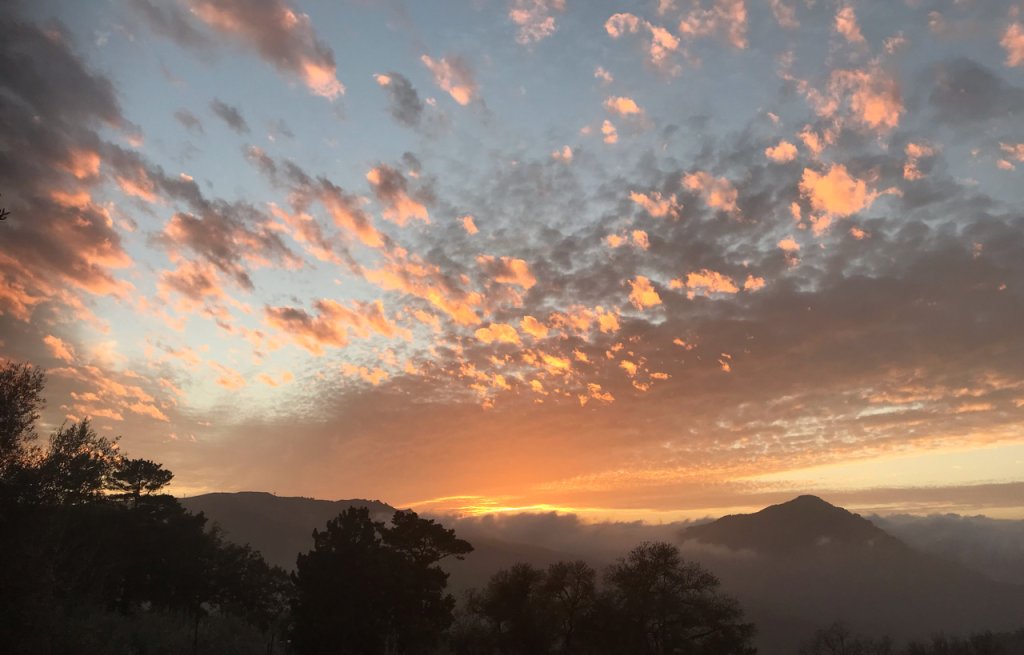 Sonnenuntergang in Polizzi.