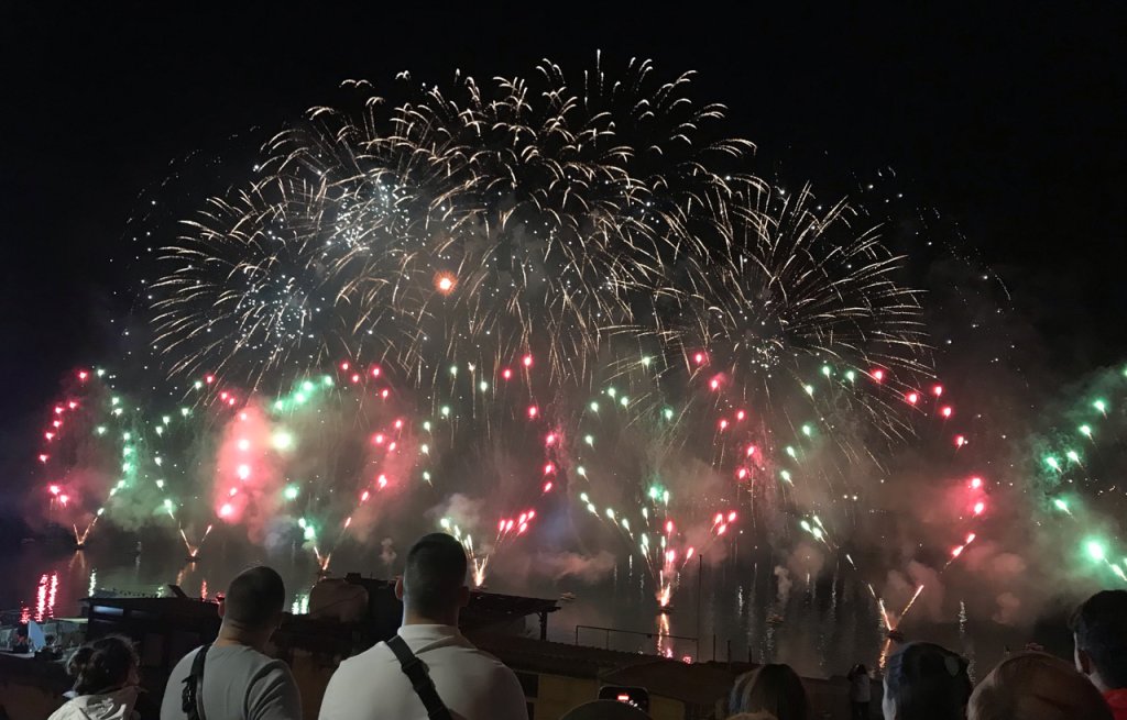Grande Finale des Feuerwerksfestivals.