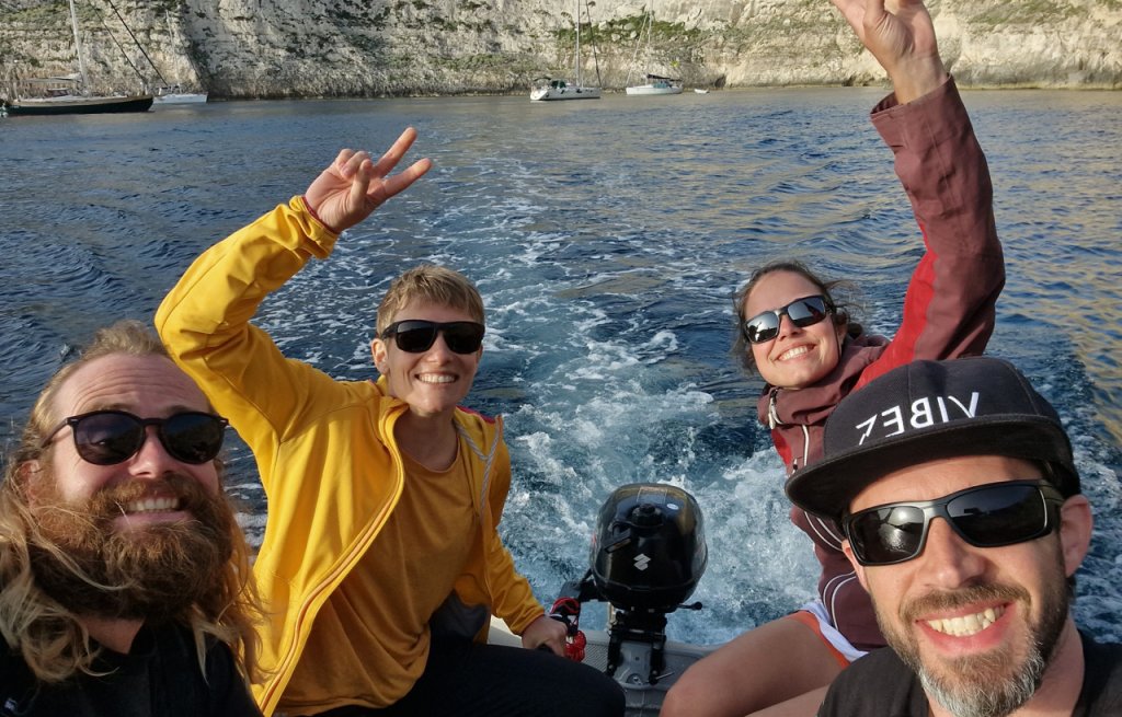 Dinghy ride in Gozo.