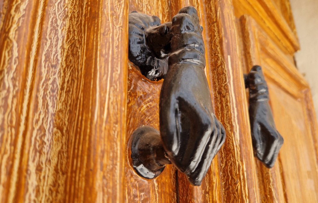 Please knock before entering.