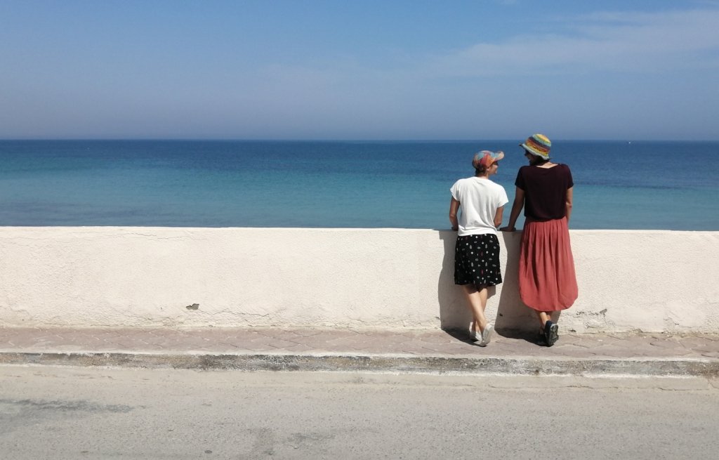 Going into the blue.