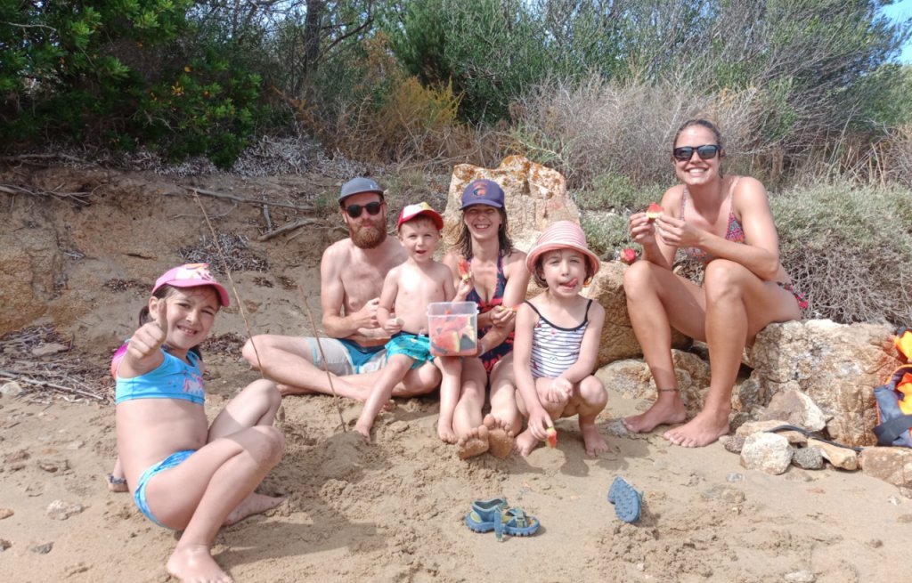Watermelon at the beach.
