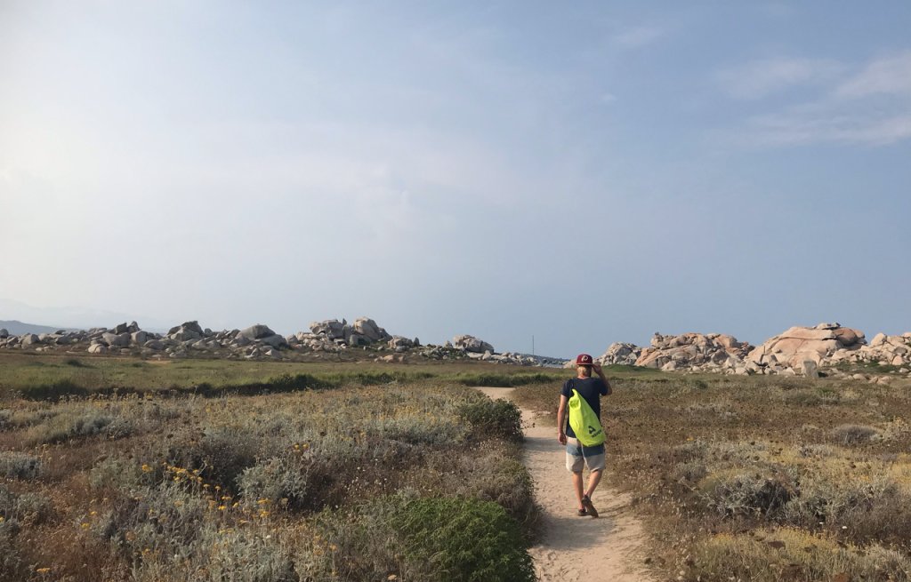 A walk on Lavezzi Island.