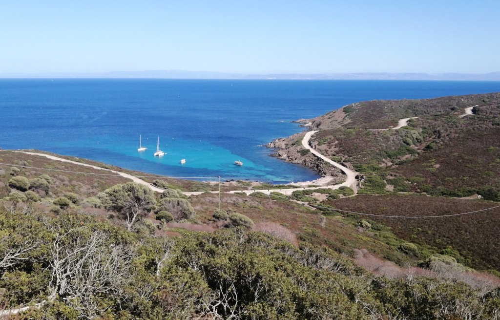 View on our last anchorage in Italy for now.