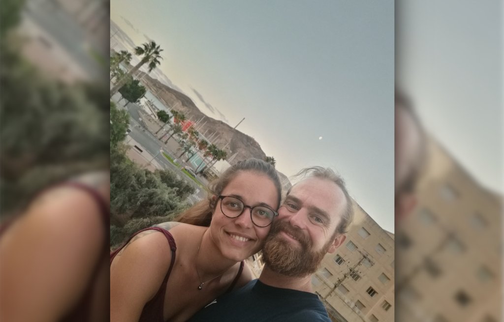 Mandatory arrival-selfie.