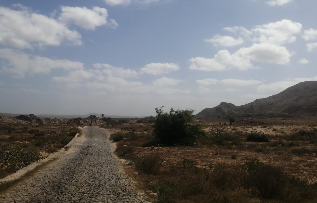 Driving across the island of Boa Vista.