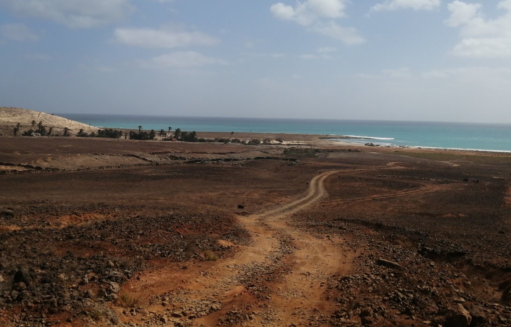 Approaching an exceptional kite spot.
