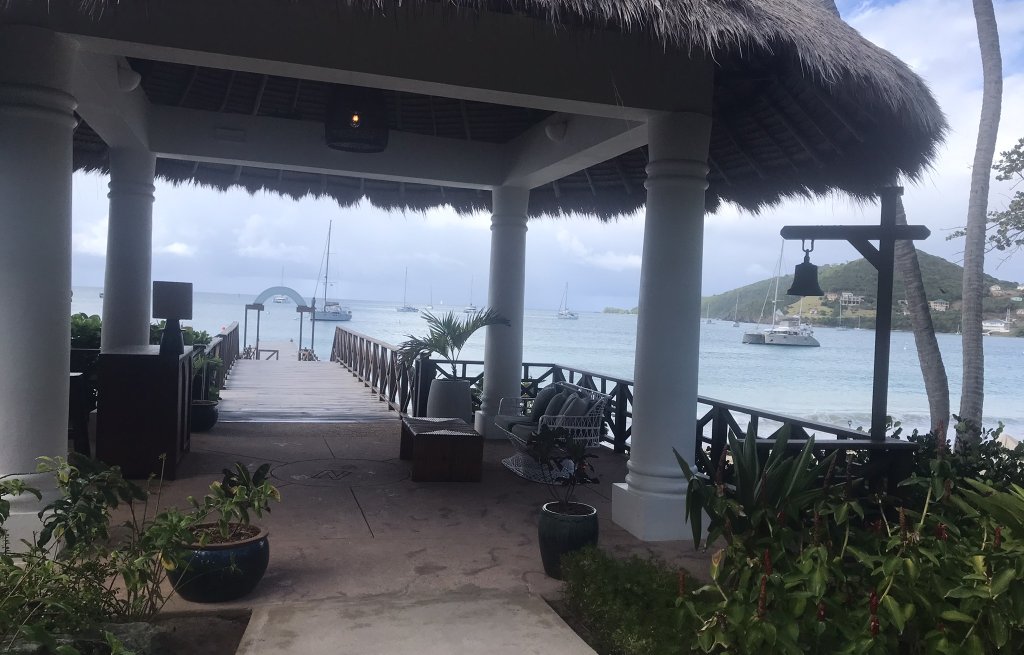 Dinghy dock carribean style.