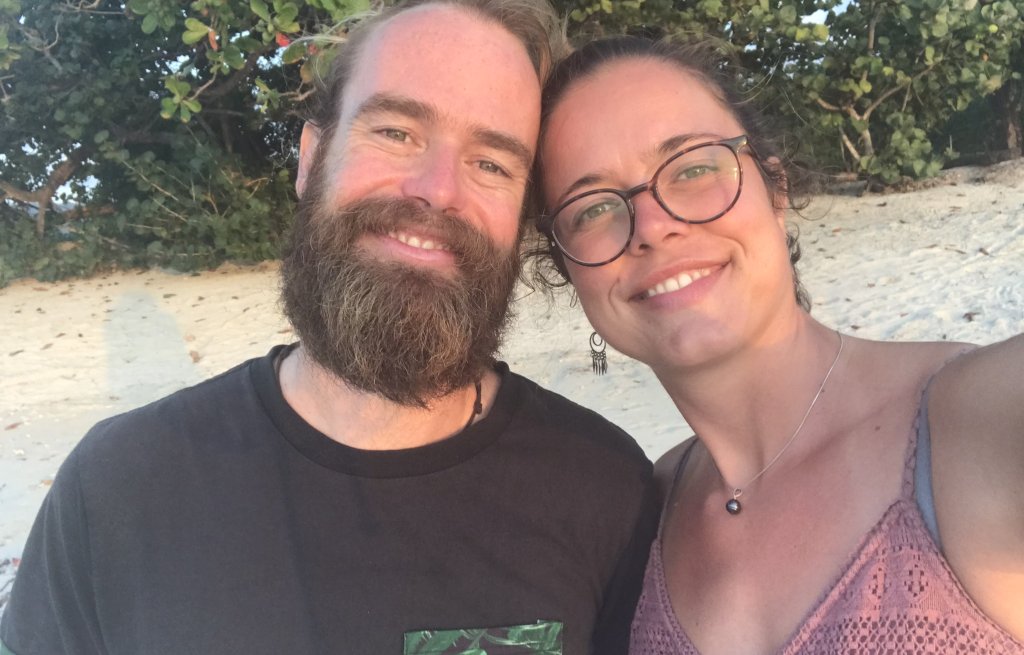 Selfie at the beach.