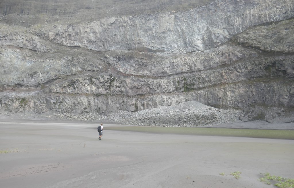 Little lake inside of the crater.