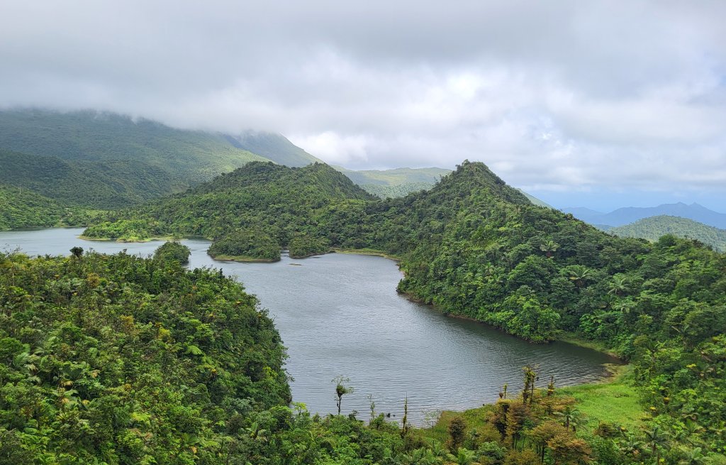 The fresh water lake.
