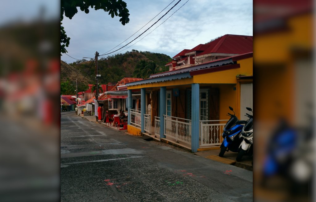 Walking through the village in les Saintes.