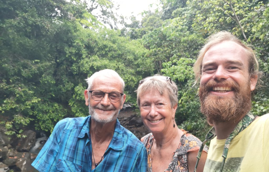 Father, mother and son.