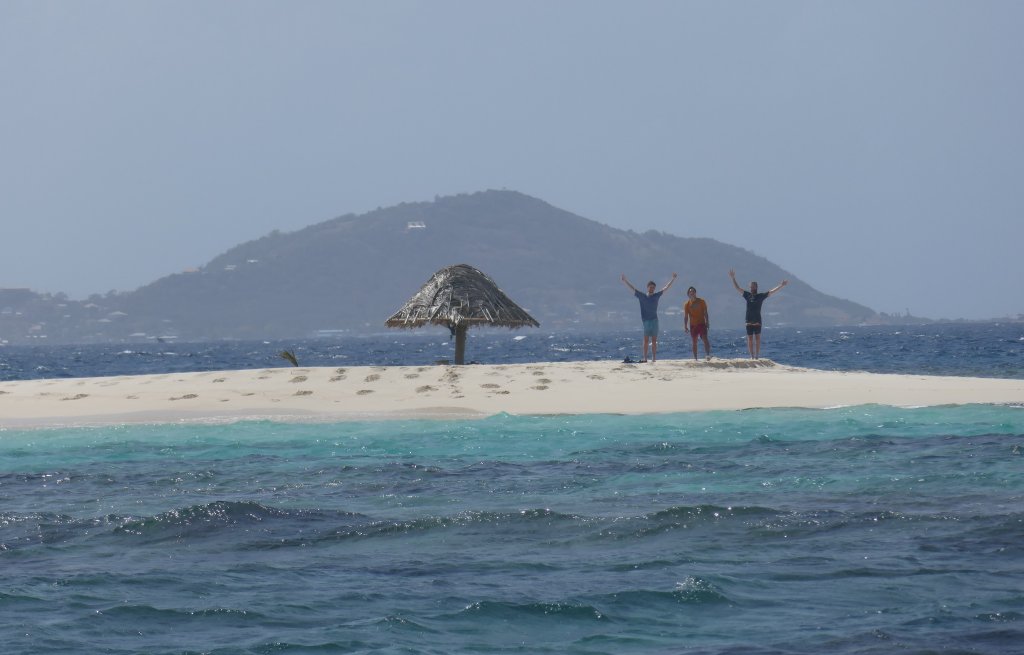 The conquerors of the tiny island.