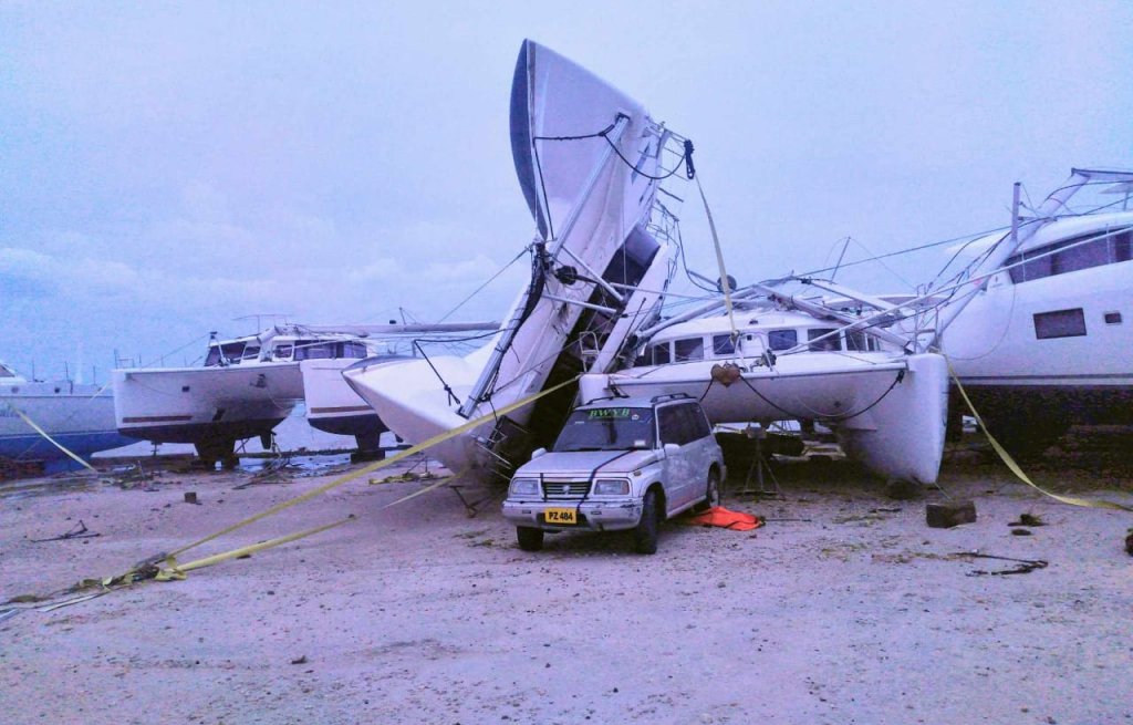 Some catamarans have flipped.