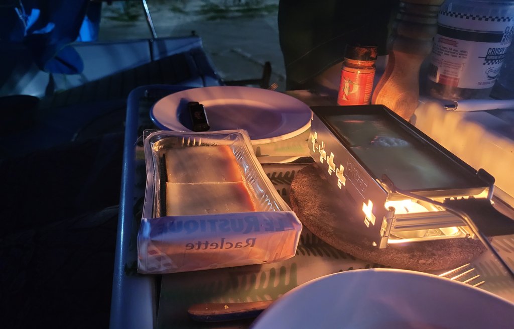 Having Raclette in Trinidad.