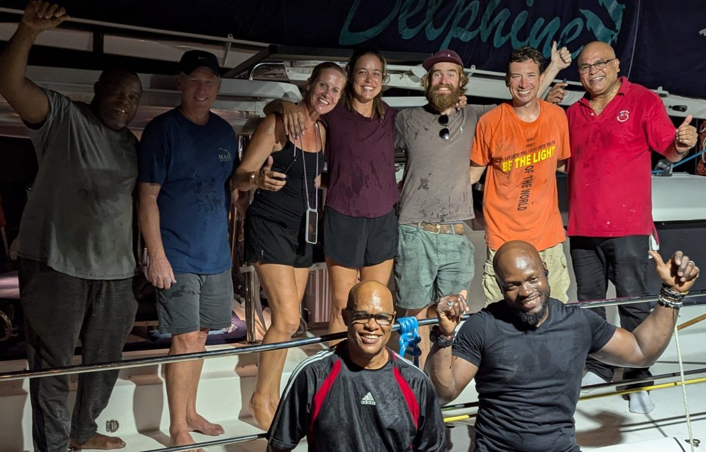 Many helping hands make the work easier.