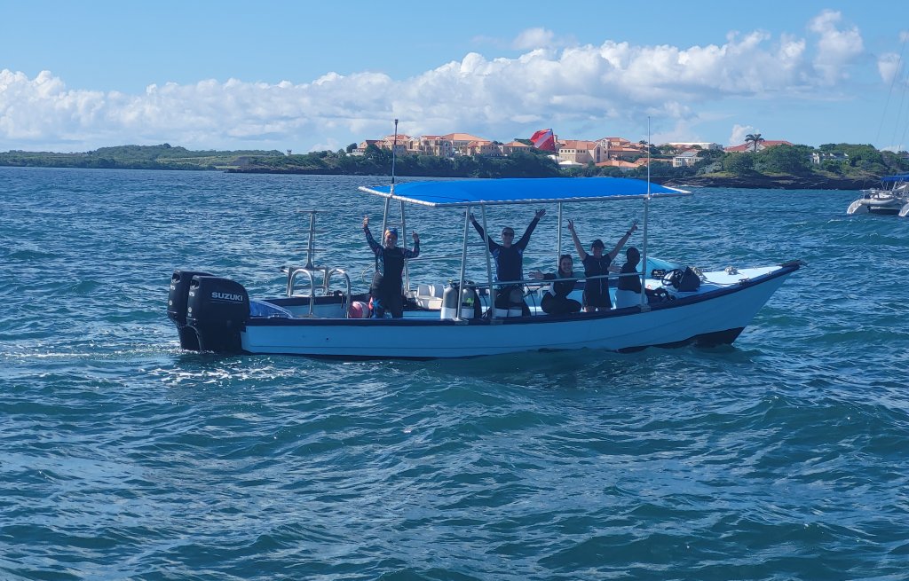 A warm welcome from the new dive master and crew.