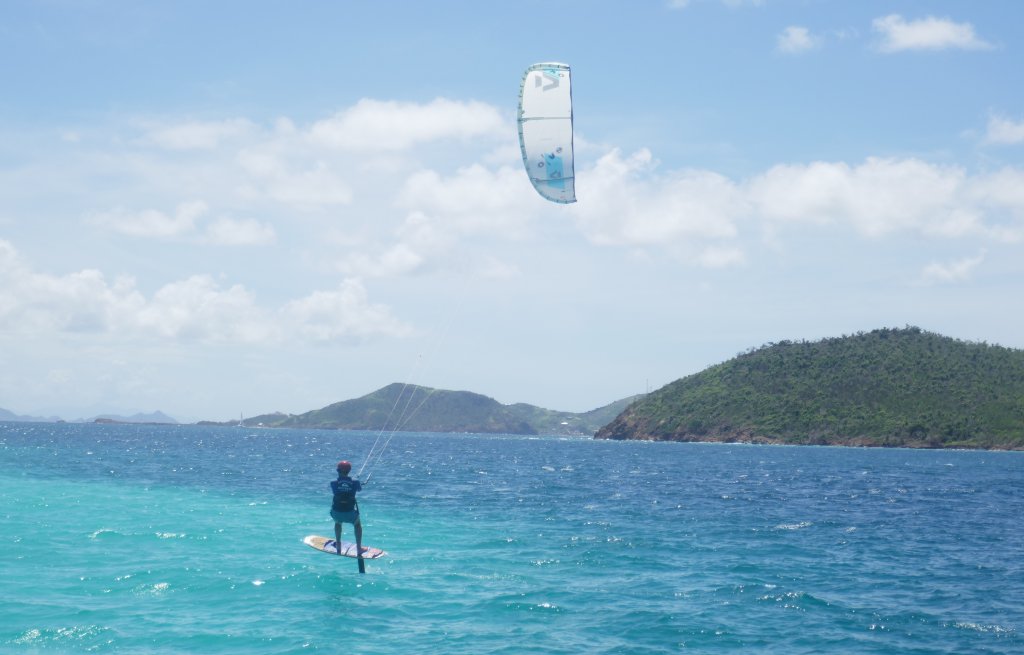 David foiling around Mayreau.