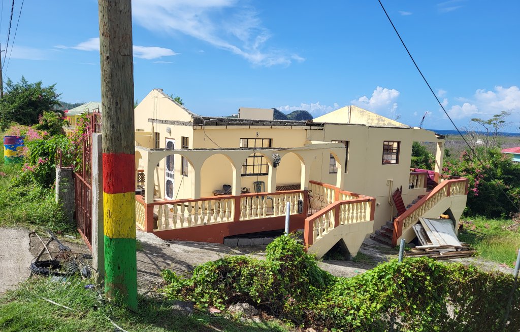 Roofs missing everywhere, even 3 months after Bery (here in Carriacou).