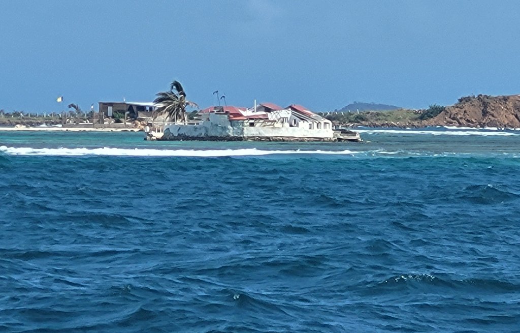 Happy Island, the sailors' favourite bar off Clifton, is destroyed.