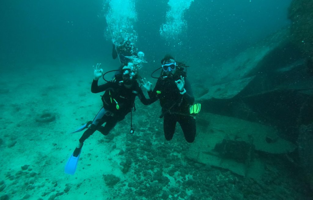 Birthday wreck dive.