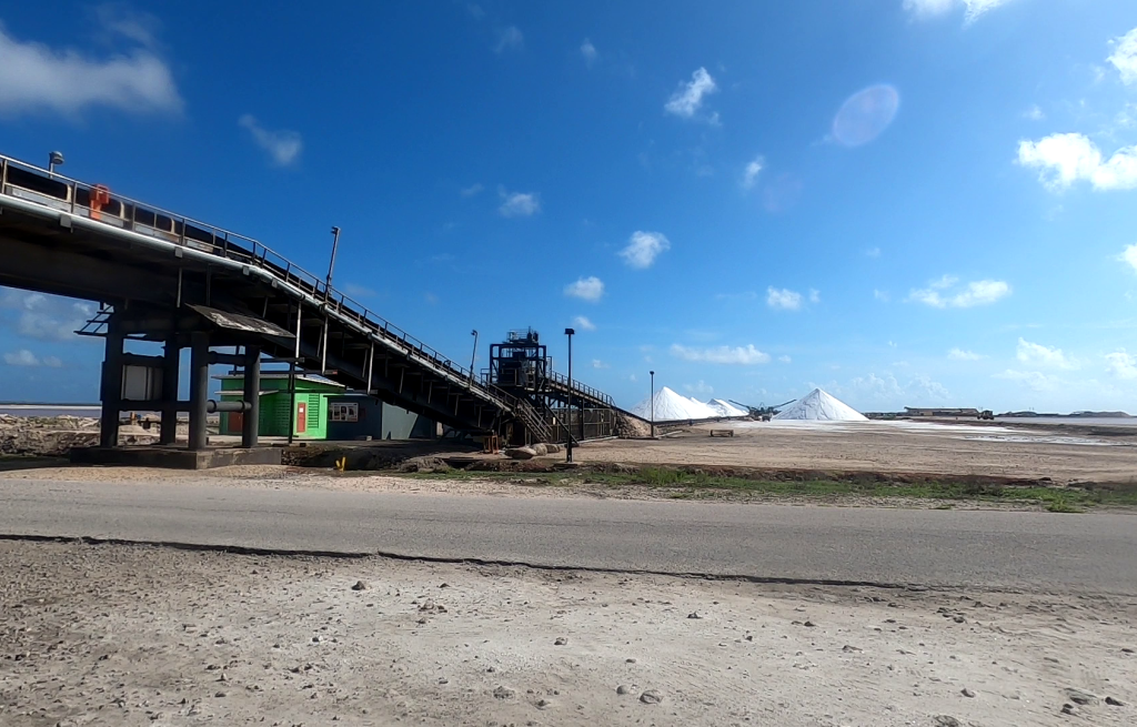 Salt mines in the South of the island.