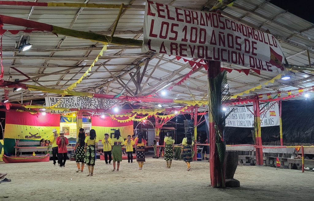 In the center of the village speeches and more dancing takes place.