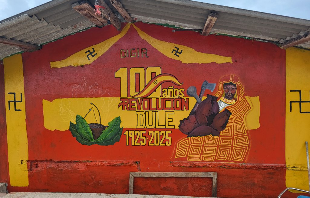 The entire village was decorated for the festivities.