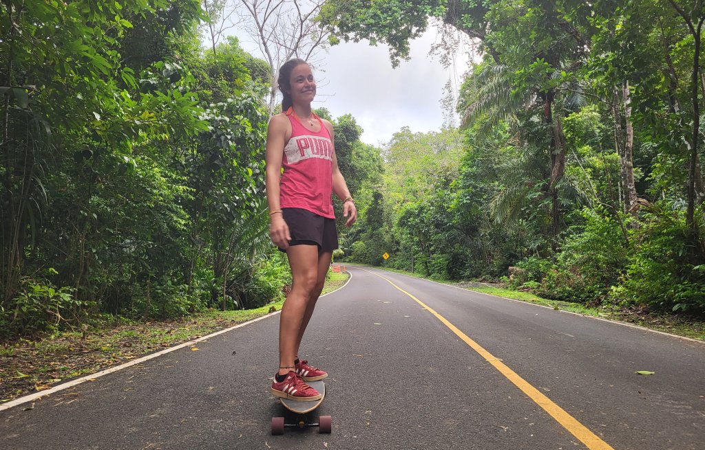 Some skateboarding through the jungle in the evening was nice.