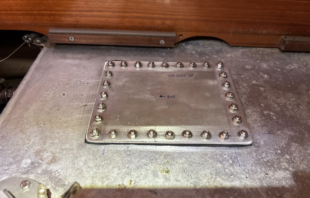 The result. It's tight and the engine is running again.